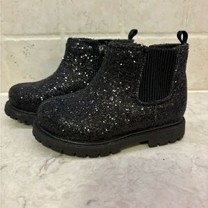 Carter's Glittery Black Toddler Boots